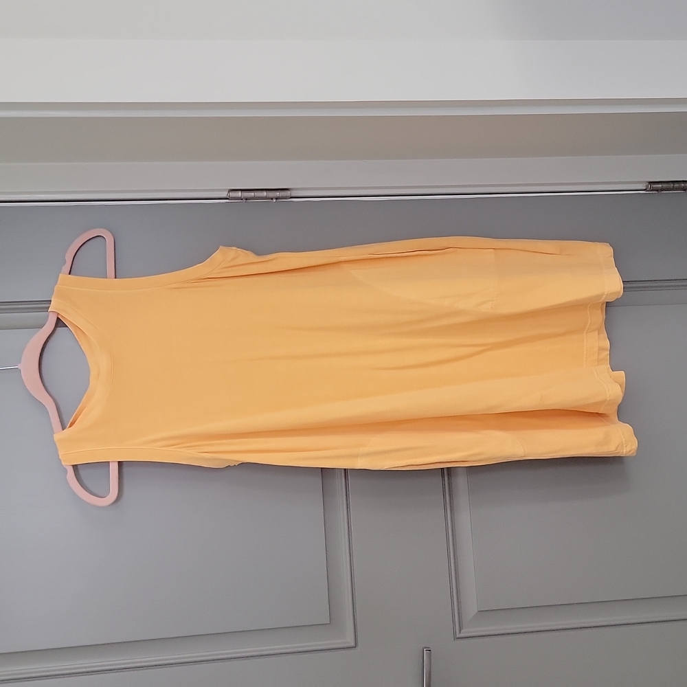 Peach tee dress